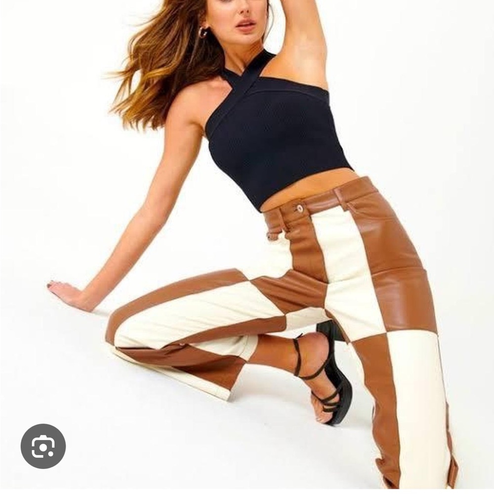Glassons Two Tone Leather Pants